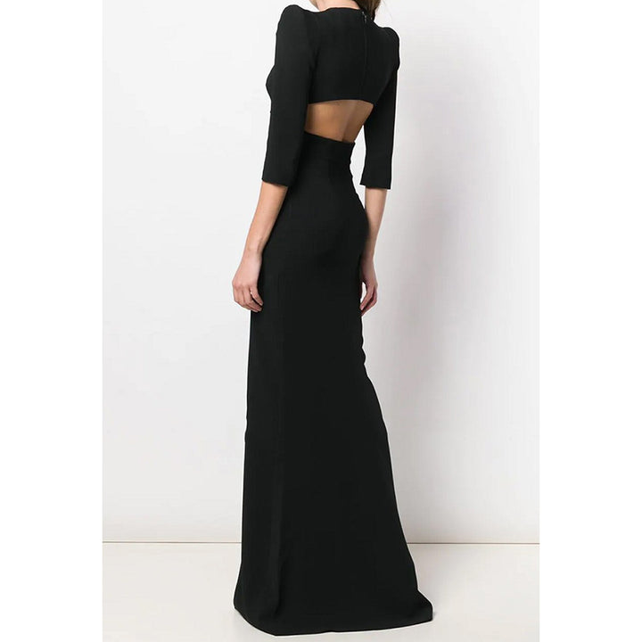 AISRA Cut Out Maxi Evening Dress Gown