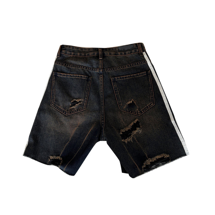 RIOMA Striped Denim Shorts