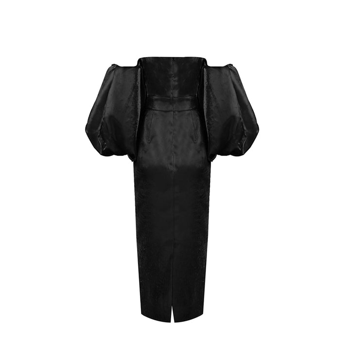 SCITT Puff Sleeves Off-Shoulder Maxi Dress