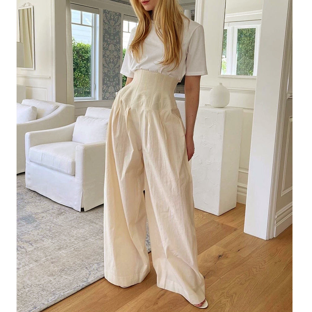 SEMRO High Waist Wide Leg Pants