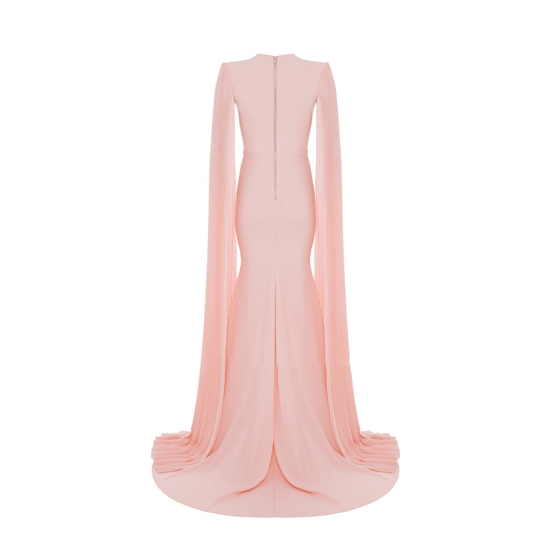 SIKIA Long Sleeves Maxi Evening Dress Gown