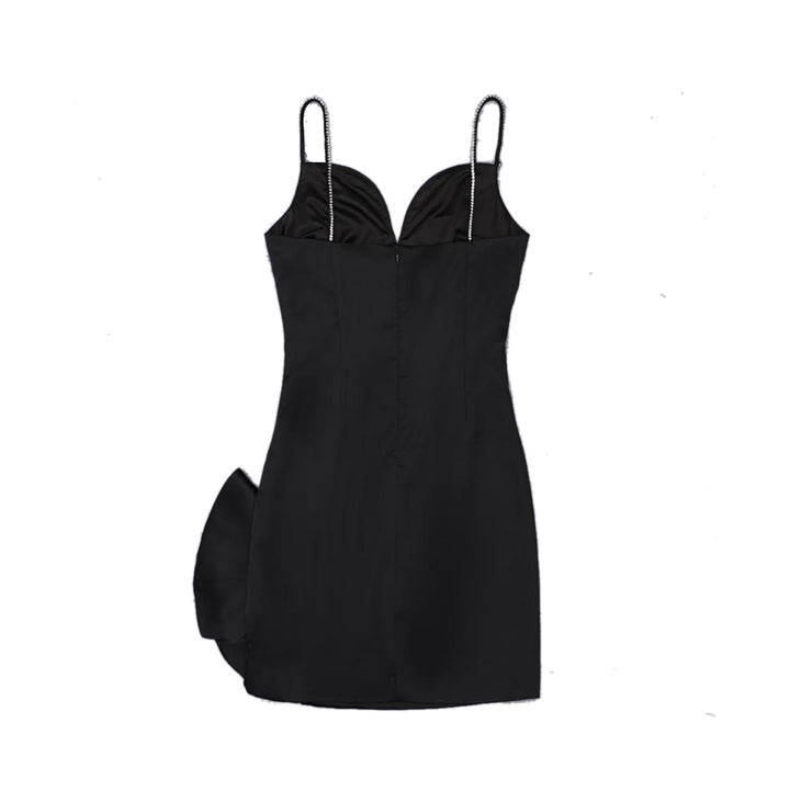 TEVIE Bow Embellished Mini Dress
