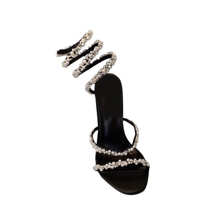 ANIKA Pearl High Heel Wrap Sandals