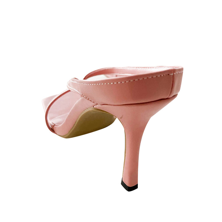 BIBAS Leather Flip Flop Mules Sandals - 9cm