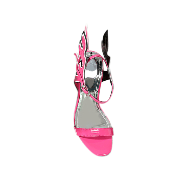 FIORE Ankle Strap Wedged Heel Sandals - 10cm