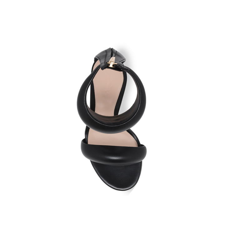 KAFIN Ankle Strap Leather Stiletto High Heel Sandals - 9.5cm