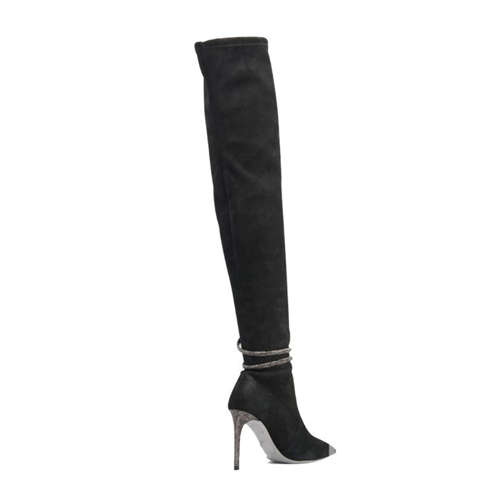 KEFUV Wrap Stiletto Heel Over The Knee Boots