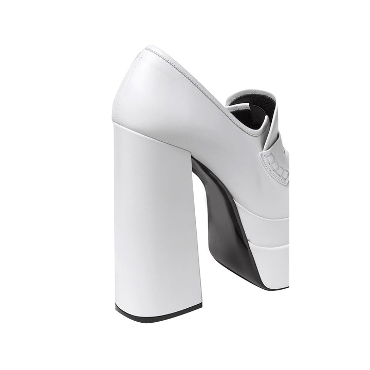KOPER Block Heel Platform Pumps