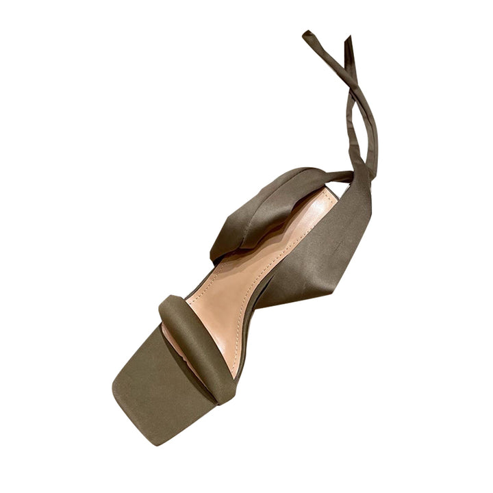 KORMA Lace Up Block Heel Sandals