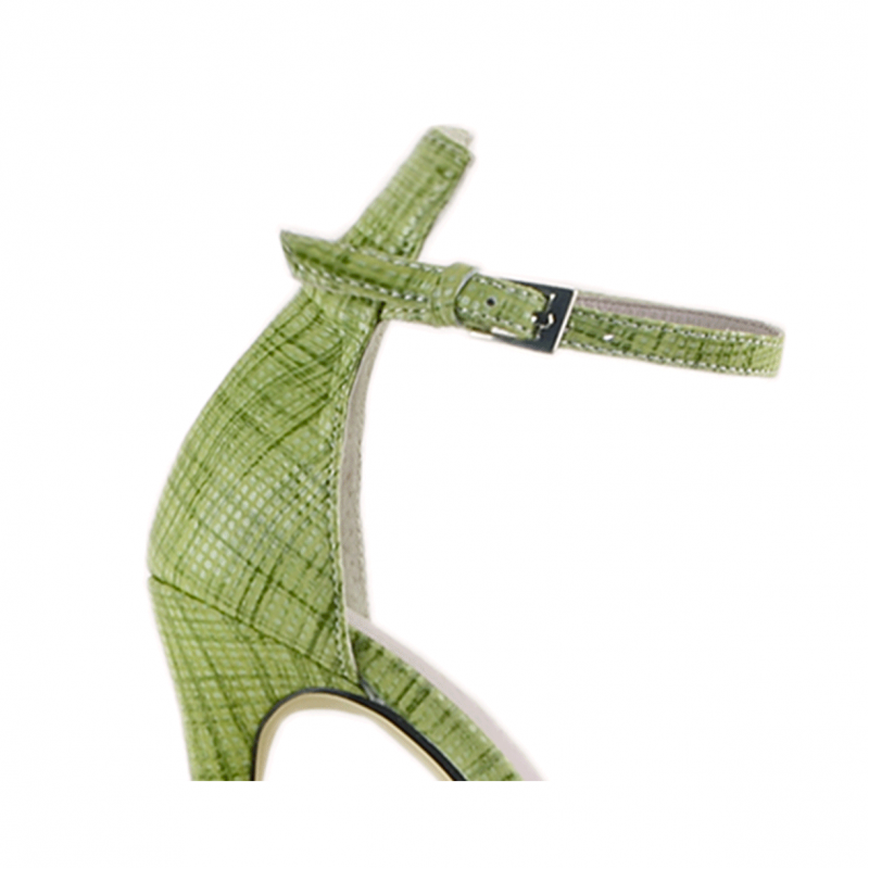 KULMA Checkered Plaid Platform Leather High Heel Sandals - 12cm - ithelabel.com