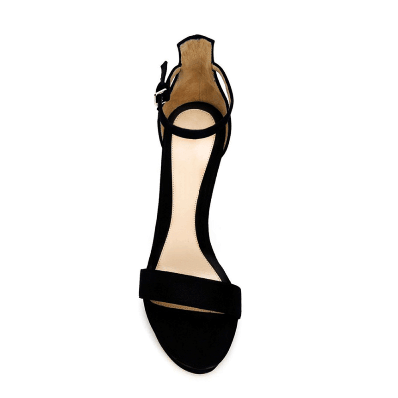KULMA Platform Suede High Heel Sandals - 10cm - ithelabel.com
