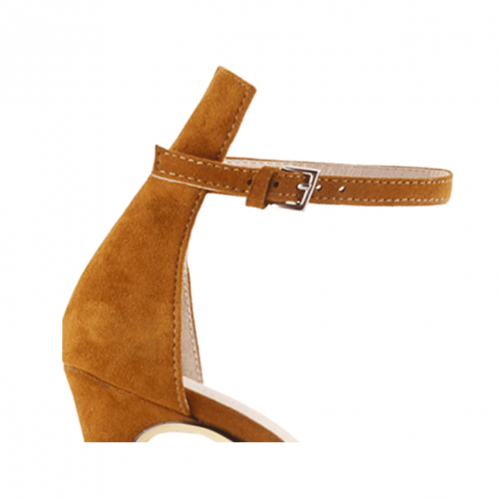 KULMA Platform Suede High Heel Sandals - 10cm - ithelabel.com