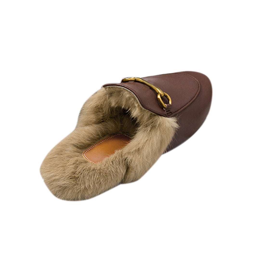 LEURA Basic Flat Scarf Slides Slippers