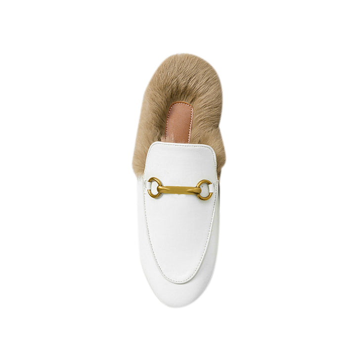 LEURA Basic Flat Scarf Slides Slippers