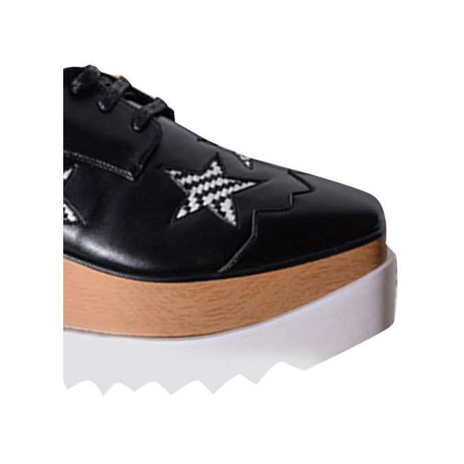 LIBBY Star Lace Up Oxfords Platform Sneakers
