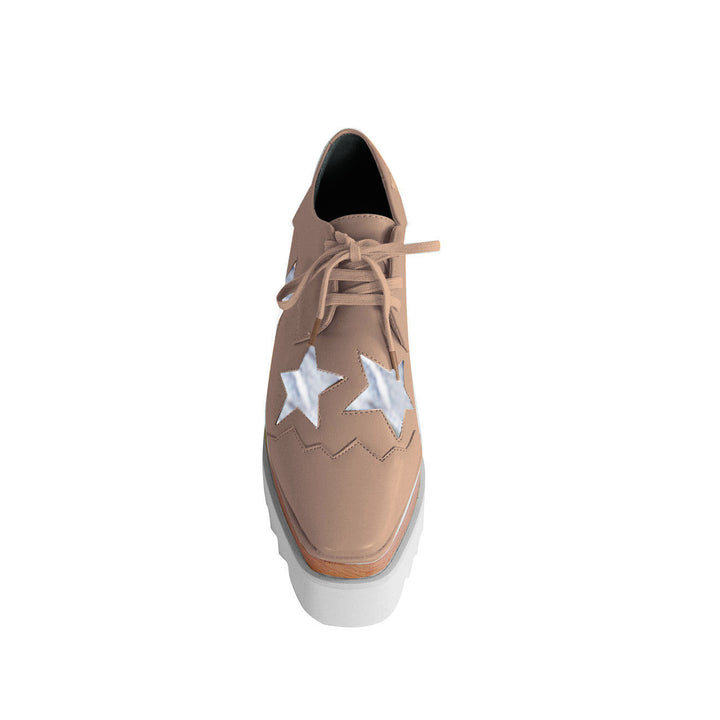 LIBBY Star Lace Up Oxfords Platform Sneakers