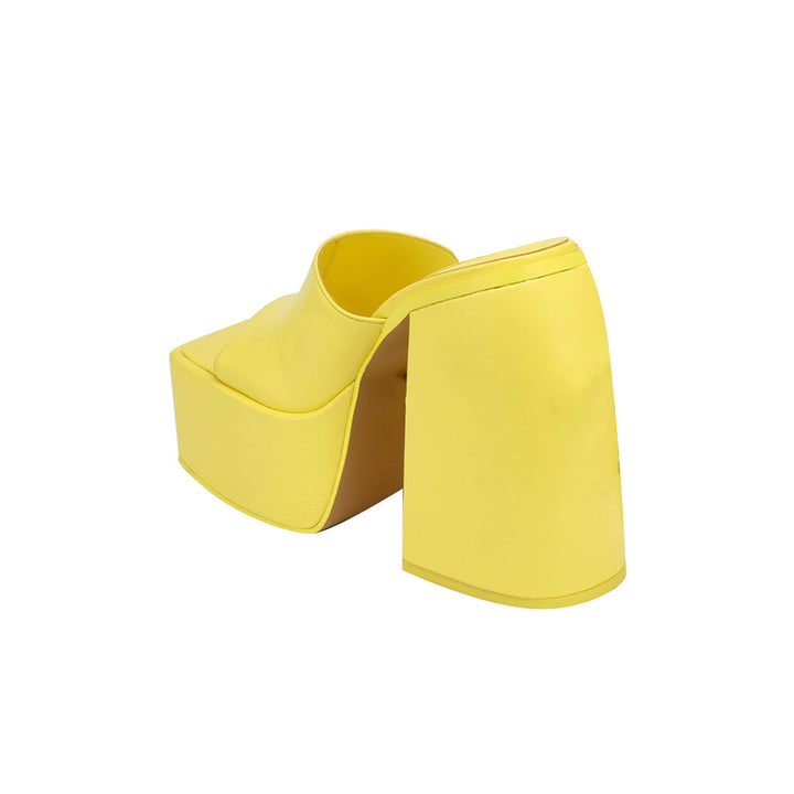 MOCRE Block Heel Platform Mules Sandals