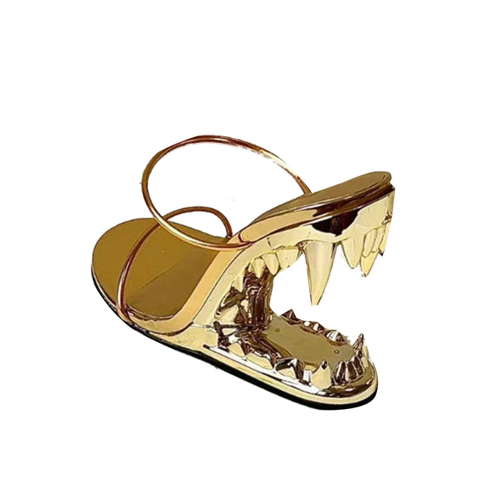 MUIFO Sculptured Wedged Heel Sandals