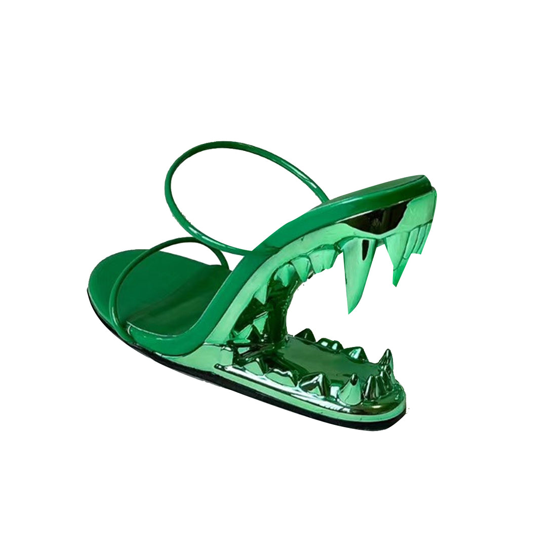 MUIFO Sculptured Wedged Heel Sandals