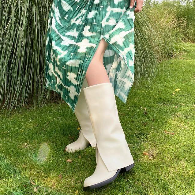 NALIS Leather Knee High Boots