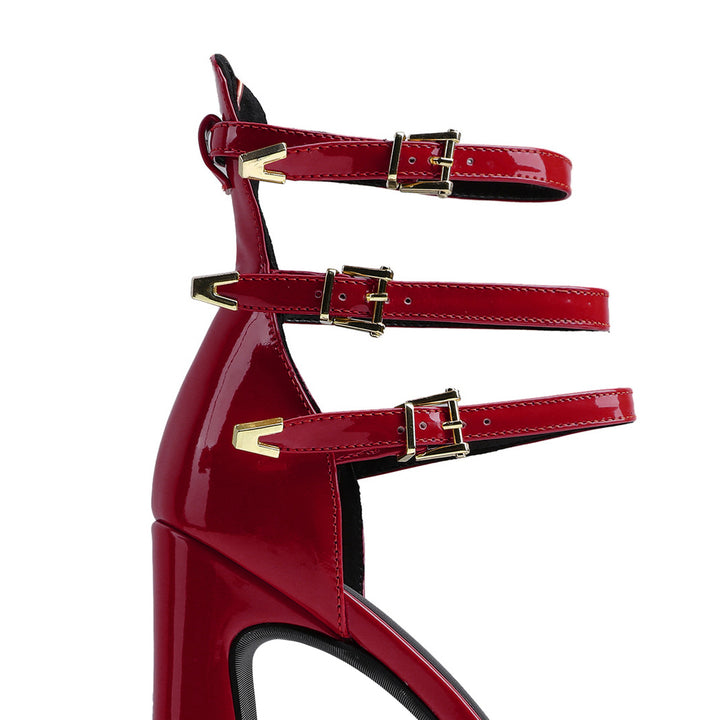 QEIVA Block Heel Platform Sandals