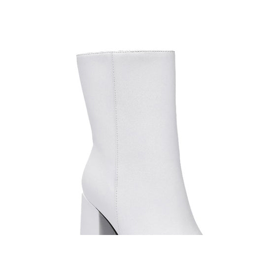 RAFEV Block Heel Platform Ankle Boots