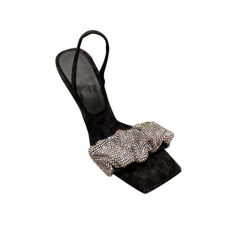 RAFIA Diamante High Heel Sandals - 9cm - ithelabel.com