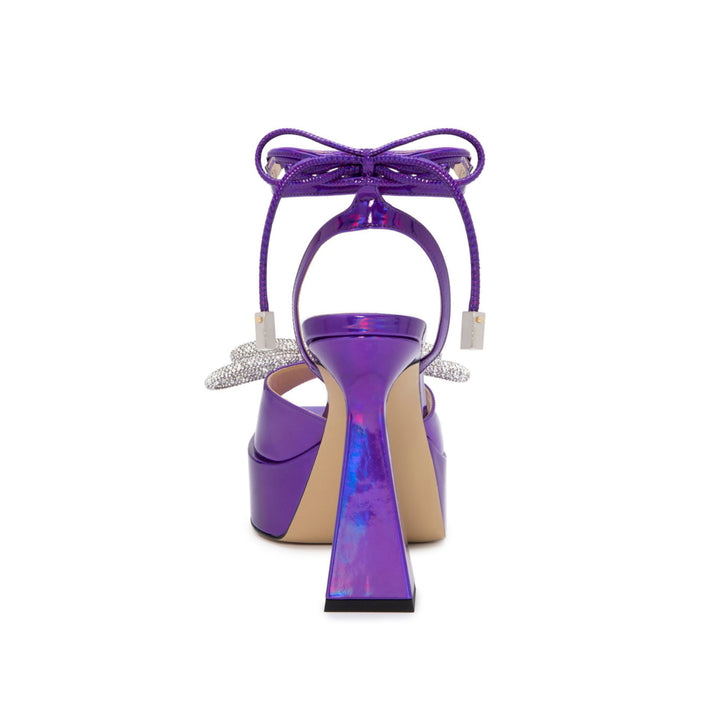 RANCY Diamante Bow Lace Up High Heel Sandals