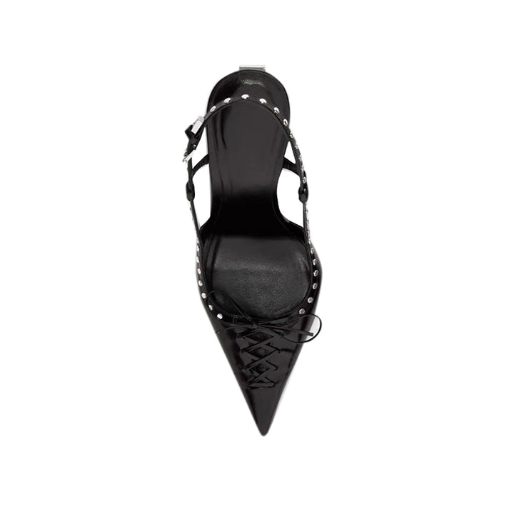 REIAH Studded High Heel Sandals
