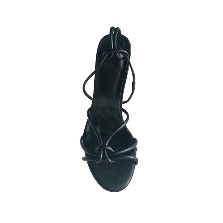 SAUAH Ankle Strap Flamingo Heel Sandals