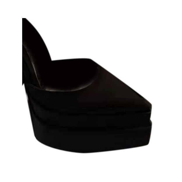 SEUNO Ankle Strap Block Heel Platform Sandals