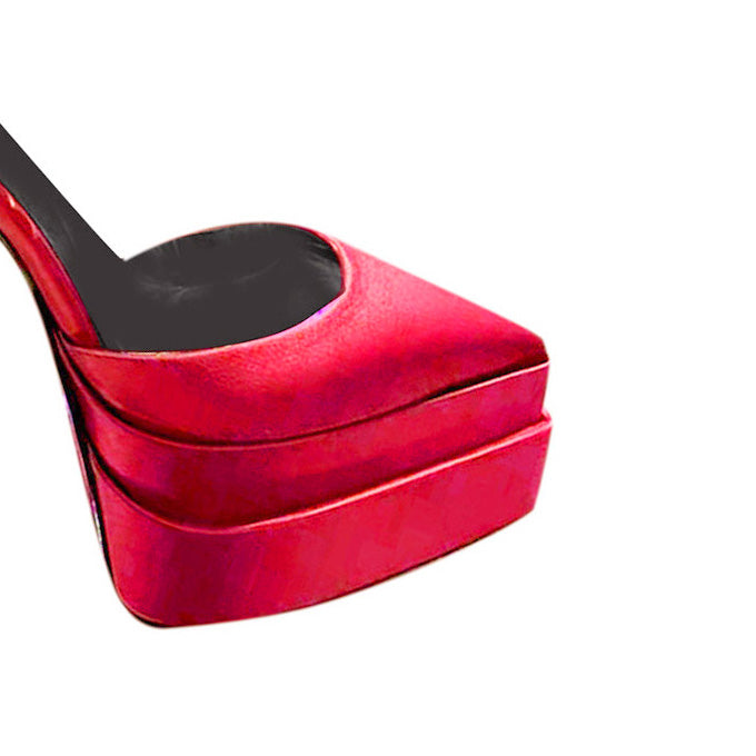 SEUNO Ankle Strap Block Heel Platform Sandals