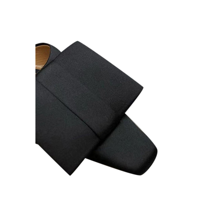 SIDIN Bow Satin Slippers Slides