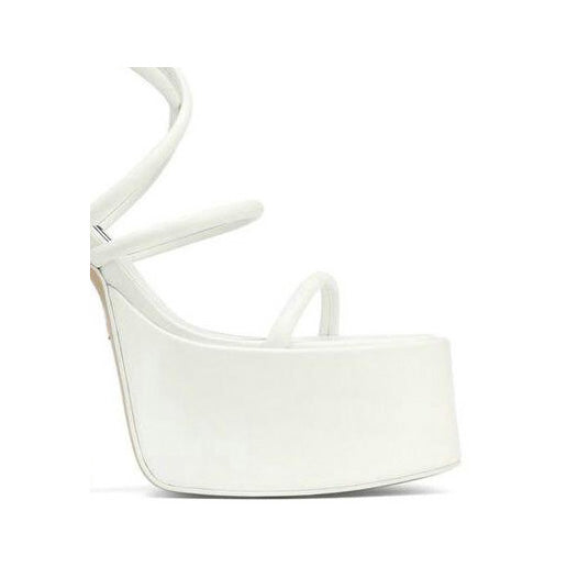 SNIRA Ankle Strap Block Heel Platform Sandals