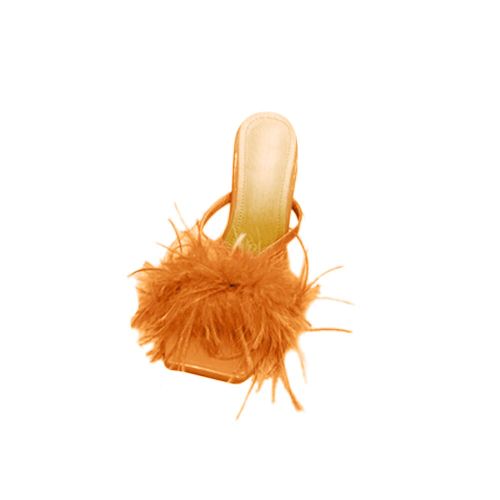SULEC Fur Mules Sandals