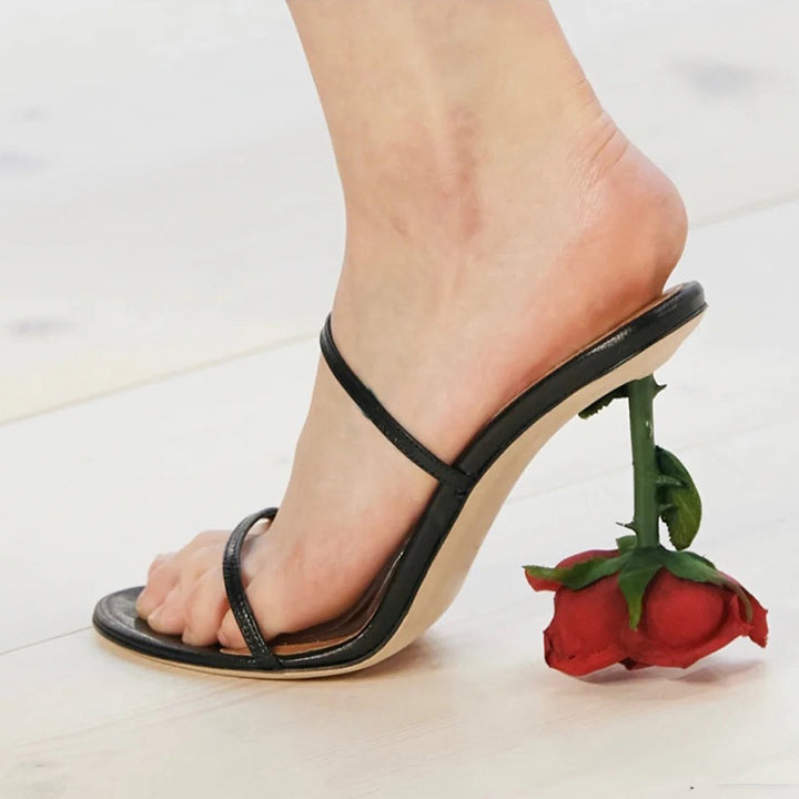 BEKCA Rose Heel Mules Sandals