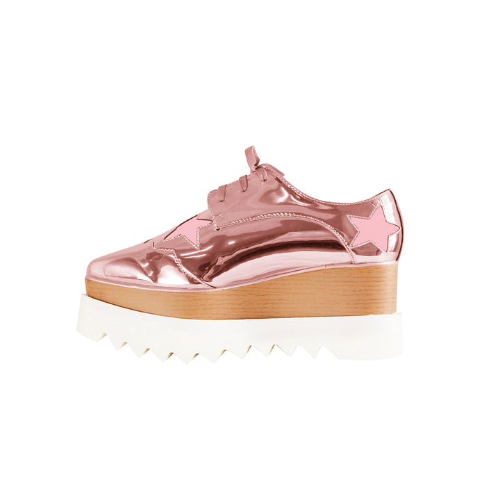 LIBBY Star Lace Up Oxfords Platform Sneakers