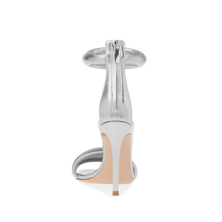 KAFIN Ankle Strap Leather Stiletto High Heel Sandals - 9.5cm