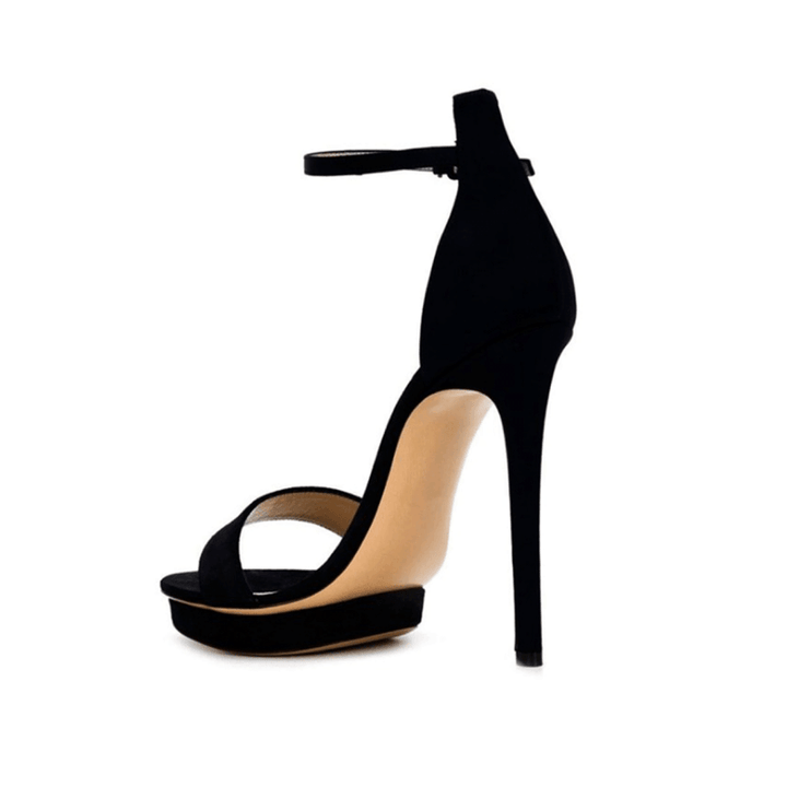 KULMA Platform Suede High Heel Sandals - 10cm - ithelabel.com