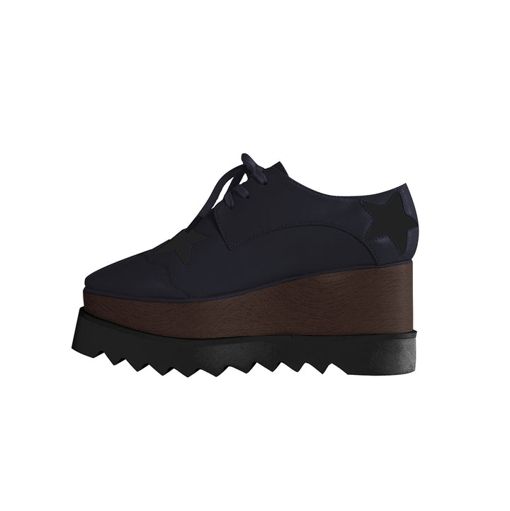 LIBBY Star Lace Up Oxfords Platform Sneakers