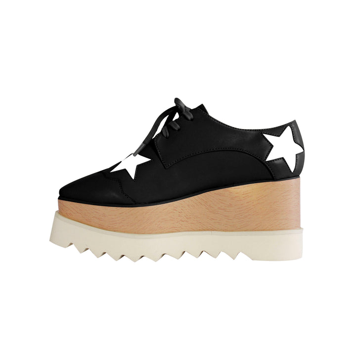 LIBBY Star Lace Up Oxfords Platform Sneakers