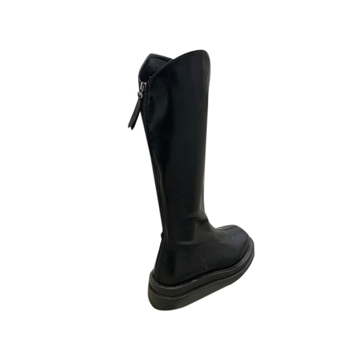 LIRUA Leather Platform Knee High Boots