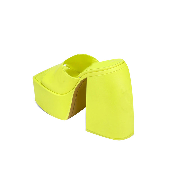 MOCRE Block Heel Platform Mules Sandals