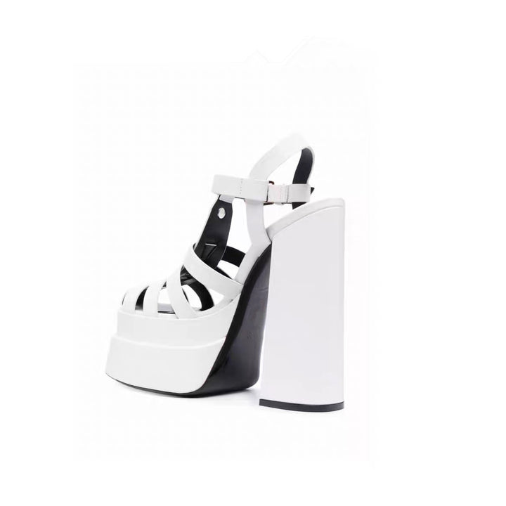 PHIDA Block Heel Platform Sandals