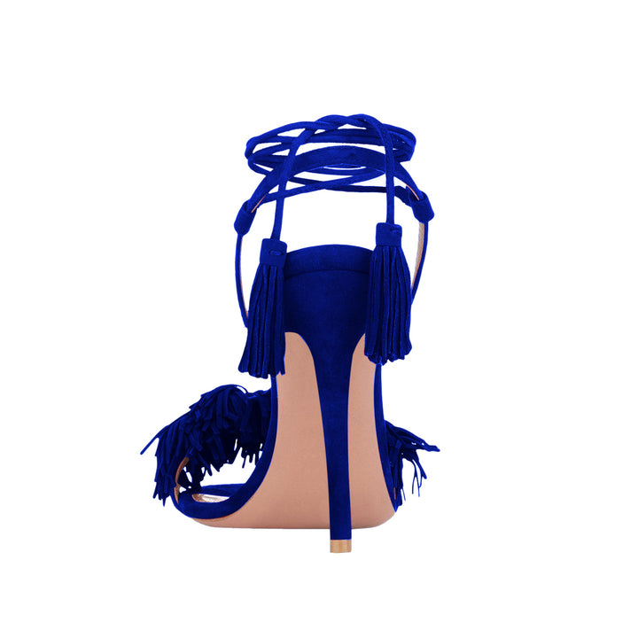 POM POM Tassel and Fringe Sandals - 10.5 cm