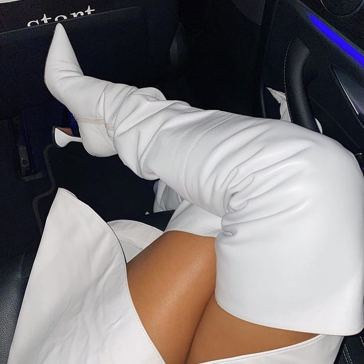 RAEVN Leather Over The Knee Boots