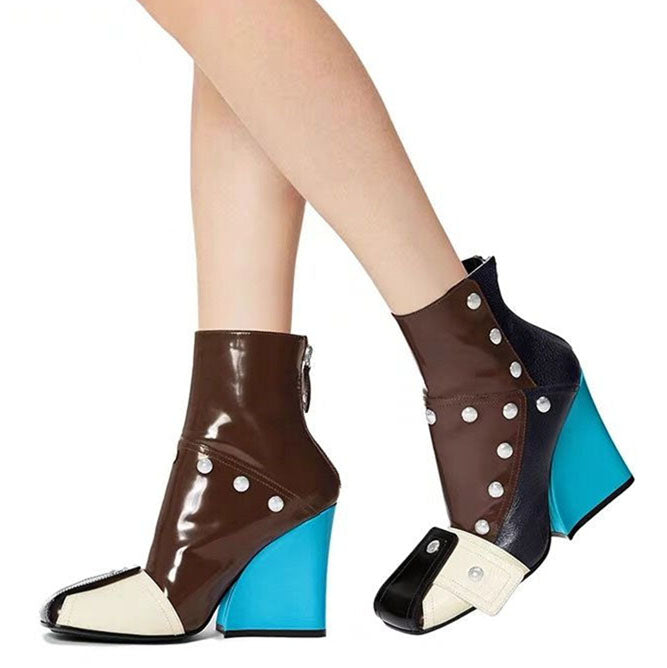 RAFOU Leather Ankle Boots
