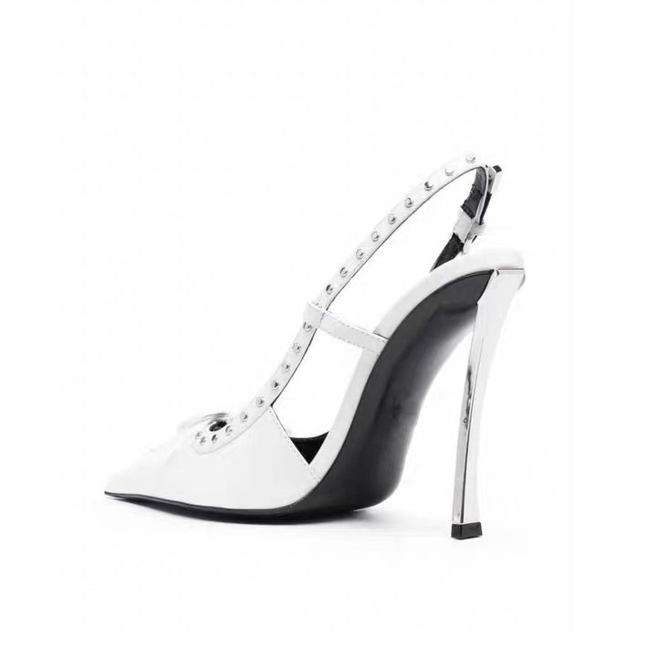 REIAH Studded High Heel Sandals