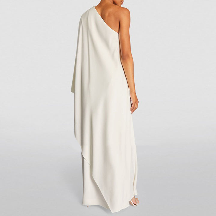 SAURI One Shoulder Evening Dress Gown