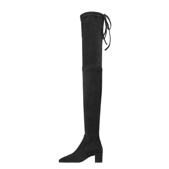 SELYN Lace Up Over The Knee Boots - 5.5cm